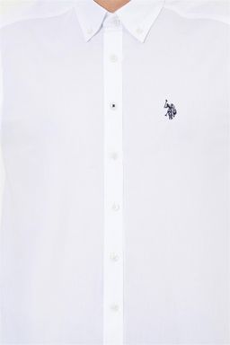 U. S. Polo Assn / Рубашка мужская белая Uzunkol Basic - U.s. polo assn фото 6