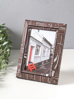 Фоторамка пластик 10х15 см "Моррис" тёмно-коричневый 19,8х15х2 см