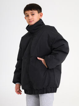 Куртка-бомбер VELUR, черная