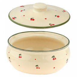 Бочонок (пельменница) керамический "Малый" 1,25л, д14см, h18,5см, "Кантри", с крышкой (Россия)