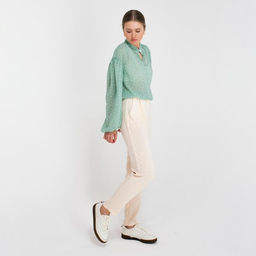 Брюки женские MINAKU: Green trend, молочные, размер 48