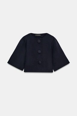 CHAQUETA CORTA PUNTO / Marino - Zara фото 7