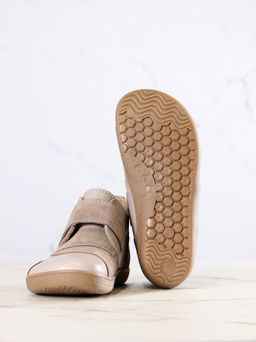 Босоногие ботинки 206.NATAbr.Визон+капучино замша/мех