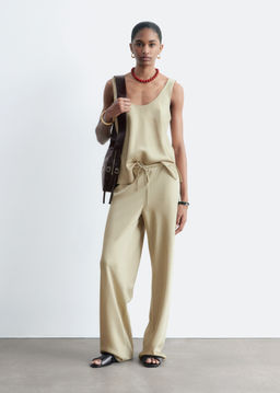 Pantalones de sarga con cord?n de ajuste - H&m фото 4