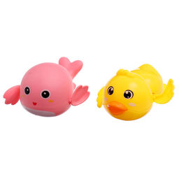 Игрушки для купания в ванне Крошка Я «Заводные игрушки: Утёнок и кит», набор 2 шт., МИКС