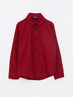 Basic Gabardin Uzun Kollu Erkek ?ocuk G?mlek