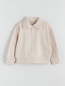 Polo Yaka K?z ?ocuk Sweatshirt