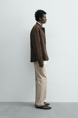 SOBRECAMISA REGULAR FIT / Marr?n oscuro - Zara фото 4