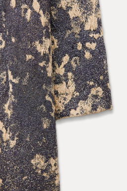 KNIT JACQUARD COAT - Zara фото 9