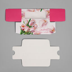 Цена за 5 шт. Коробка для макарун, кондитерская упаковка «Самой чудесной тюльпаны», 12 х 5.5 х 5.5 см