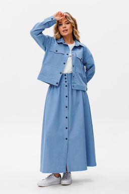 Жакет AmberA 1035B голубой  фото 3