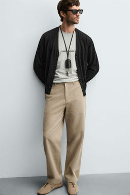 STRAIGHT-LEG CHINO TROUSERS - Zara фото 6
