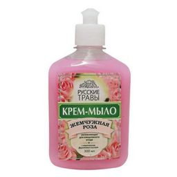 РУССКИЕ ТРАВЫ жидк.крем-мыло 300мл дозатор Жемчужная Роза