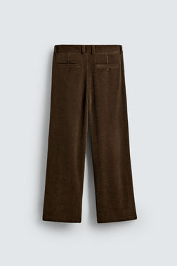 WIDE-LEG CORDUROY TROUSERS - Zara фото 8