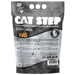 Tofu Carbon Наполнитель растительный комкующийся, 6л - Cat step фото 3