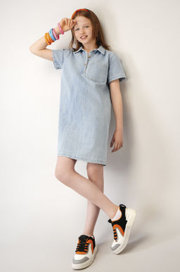Джинсовое платье с коротким рукавом для девочки Happyfox - Happy fox фото 17