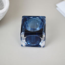 Цена за 4 шт. Подсвечник "ICE" 5*5 см, Синий