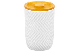 Банка д/сыпучих продуктов 700 мл 9,5*9,5*14,5 см + бамбук. крышка с силик. упл. - Elan gallery фото 7