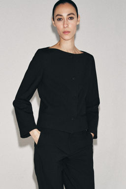 CHAQUETA BOTONES ZW COLLECTION / Negro - Zara фото 2