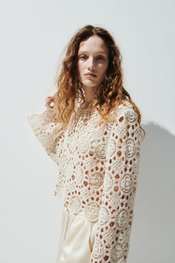 Top en punto calado efecto crochet - H&m фото 5