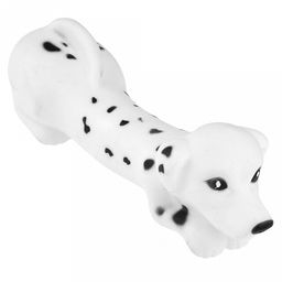 Игрушка для собаки Такса 17,5х4,5х5см, с пищалкой, ПВХ, цвета микс (коричневый, бежевый, белый/черный), Пэт тойс (Pet toys) (Китай)  фото 3