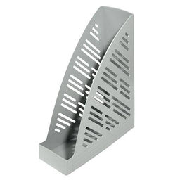 Лоток вертикальный для бумаг INFORMAT 85 мм, серый пластик