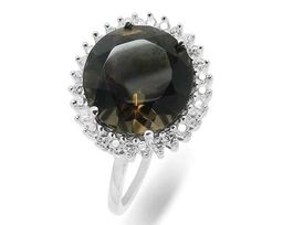 Кольцо из серебра раухтопаз, Кадрия