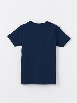 Bisiklet Yaka Bask?l? K?sa Kollu Erkek ?ocuk ?ortlu Pijama Tak?m? - Waikiki фото 3