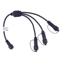 UCX-F90 S3/0.4M/BK Провод-разветвитель для гирлянд серии F90PRO, 0,4м. 3 выхода. Статика/мерцание. IP67. Черный. ТМ Uniel