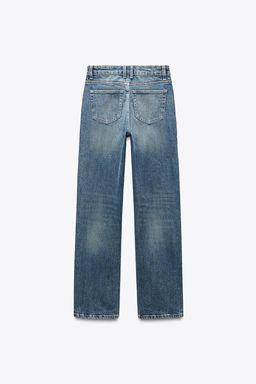 TRF STRAIGHT HIGH-WAIST JEANS - Zara фото 6