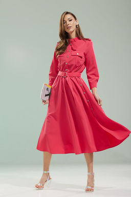 Платье Kaloris 2085S-Р ягода  фото 9