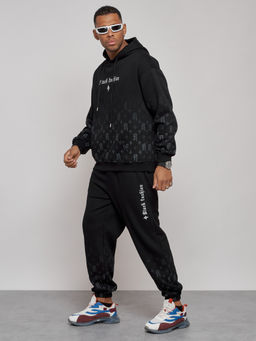 Спортивный костюм мужской трикотажный демисезонный черного цвета 12010Ch - Mtforce фото 3