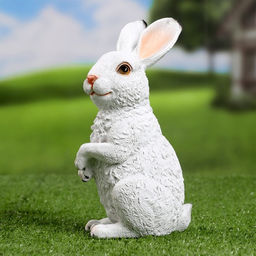 Садовая фигура из полистоуна Зайка, 21?9?12 см