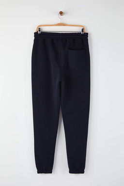 Lacivert Nak?sl? Regular/Normal Kesim Pacas? Lastikli Ici Polar Esofman Alt? TMNAW22EA0346