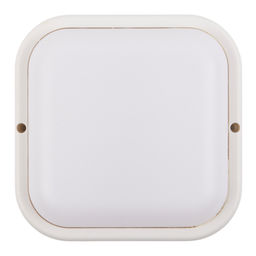 ULW-Q229 18W/4000K IP65 WHITE Светильник светодиодный влагозащищенный. Квадрат. Белый свет (4000K). 155?155?37мм. Корпус белый. ТМ Volpe