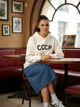 Уценка! ХУДИ женское с принтом цвет в ассортименте - Вега фото 8