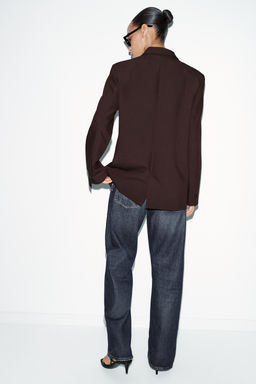 BLAZER RECTA HOMBRERAS / Marr?n claro - Zara фото 7