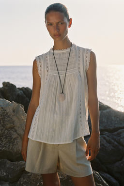 ROMANTIC SLEEVELESS TOP - Zara фото 3