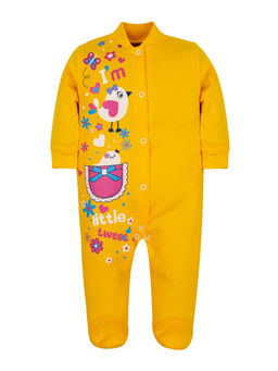 Комбинезон ясельный желтый птички