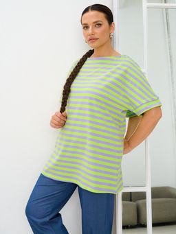 Футболка женская MR0251SS3 l.green/violet