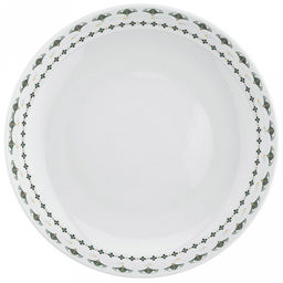 "Мадрид" Тарелка глубокая фарфоровая д207мм h44мм, 900мл, тонкостенный, деколь с золотом, в коробке (Китай)