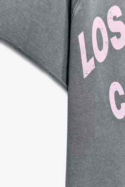 WASHED-EFFECT TEXT PLUSH SWEATSHIRT - Zara фото 8