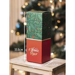 Коробка складная Новый год, 12 х 33,6 х 12 см - Дарите счастье фото 2