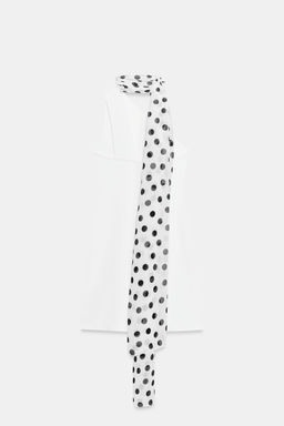 VESTIDO HALTER PA?UELO LUNARES / Blanco - Zara фото 7