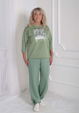 Джемпер Сияние фисташка