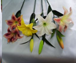 Цветок искусственный Лилия 65 см / J107 /уп 24/288/ латекс - ГалеонТрейд фото 4