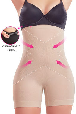 2904 Natural корректирующие шорты с высокой талией