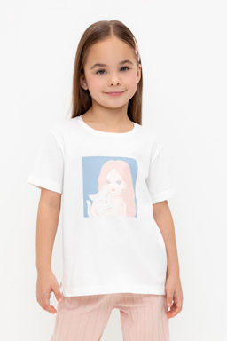 Crockid _ КР 302726/сахар к557 фуфайка (футболка) для дев  фото 2