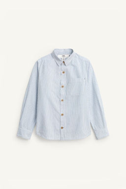LIMITED EDITION STRIPED SHIRT WITH POCKET - Zara фото 5