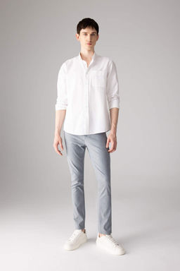 Брюки-чиносы узкого кроя из парусины